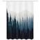 JAWO Mountain Forest Scene Fabric Shower Curtain 48x72 Inch Pine Tree Mountains Black Bird Rustic Scenery Shower Curtains for Bathroom Cloth Shower Stall Curtain with Hooks