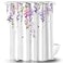 BECAN Floral Shower Curtain Purple Wisteria Flower Polyester Fabric Waterproof Layer Thickening Shower Curtain 72X72Inches