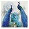 Yadshoti Blue Peacock Shower Curtain for Bathroom 70 x 70 Inch Elegant Bird and Blue Hydrangea Floral Print Soft Polyester Fabric Bath Decor Set with 12 Hooks Artistic Farmhouse Style