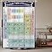 TheBlackSpot Periodic Table Shower Curtain Funny Chemical Symbol Bath Curtains Decor Sets Grommet with Hooks 72W72L inches