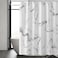 Gibelle Marble Shower Curtain Grey and White Fabric Shower Curtain Abstract Modern Marble Bathroom Accessories Decor Set Machine Washable 72 x 72