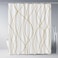 Punkray Striped Shower Curtain with Hooks Weighted Hem Shower Curtains Water Repellent Machine Washable Beige Yellow 72 W x 72 L