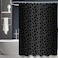 ZTTXL Leopard Shower Curtain 72 x 72 Black Cheetah Print Polyester Fabric Shower Curtain Set for Bathroom with 12 Hook