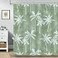 Bonhause Palm Tree Shower Curtain Sage Green Coconut Tree Plants Summer Bathroom Decor 72x72 Inch Polyester Fabric Waterproof Bath Curtain with 12 Hooks