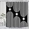 GKLEASG Black and White Shower Curtain Boho Minimalist Mid Century Modern Arch Geometric Machine Washable Waterproof Fabric for Bathroom Bathtub Decor with Hooks 72x72