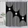 GKLEASG Black and White Shower Curtain Boho Minimalist Mid Century Modern Arch Geometric Machine Washable Waterproof Fabric for Bathroom Bathtub Decor with Hooks 72x72