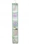 ALYER Narrow Mesh Fabric Shower Caddy Organizer with HangerHanging Mesh Pockets for Shampoo Conditioner Soap and Body Wash Green
