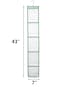 ALYER Narrow Mesh Fabric Shower Caddy Organizer with HangerHanging Mesh Pockets for Shampoo Conditioner Soap and Body Wash Green