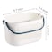 AVLA 4 Pack Portable Shower Caddy Basket Plastic Storage Baskets with Handles Drainage Toiletry Organizer Bin Dorm Shower Tote Bag for Bathroom Kitchen Closet Bedroom College Gym Camp