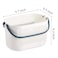 AVLA 4 Pack Portable Shower Caddy Basket Plastic Storage Baskets with Handles Drainage Toiletry Organizer Bin Dorm Shower Tote Bag for Bathroom Kitchen Closet Bedroom College Gym Camp