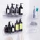 Bakzon Adhesive Shower Caddy 5 Pack Acrylic Shower Shelves Bath Organizers With Large Capacity No Drilling Shelves for Bathroom Storage