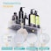 Bakzon Adhesive Shower Caddy 5 Pack Acrylic Shower Shelves Bath Organizers With Large Capacity No Drilling Shelves for Bathroom Storage