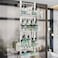 HapiRm 4 Tier Over the Door Shower Caddy Hanging Shower Caddy with 22 Hooks and 2 Toothbrush Holders No Drilling Adjustable Hanging Bathroom Organizer White