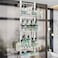 HapiRm 4 Tier Over the Door Shower Caddy Hanging Shower Caddy with 22 Hooks and 2 Toothbrush Holders No Drilling Adjustable Hanging Bathroom Organizer White