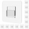 Jovware Polycarbonate Shower Caddy Adhesive Hooks 12 Pack Transparent Heavy Duty 40lbs Weight Capacity Minimalist Style Suitable for Smooth Surfaces Wall Mount Kitchen Bathroom Garage