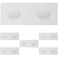 Jovware Shower Caddy Adhesive Replacement Shower Shelf Adhesive Shower Adhesive Strips Adhesive Stickers Transparent 2 Hooks 6 12 6 Pack