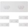 Jovware Shower Caddy Adhesive Replacement Shower Shelf Adhesive Shower Adhesive Strips Adhesive Stickers Transparent 2 Hooks 6 12 6 Pack