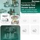 Jovware Shower Caddy Adhesive Replacement Stickers 4 Pack Single Shower Caddy Hook Bathroom Shelf Adhesive Mount Replacement 1 Hook Individual Adhesive Strips for Sponge Caddy Soap Holder Sink Caddy