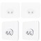 Jovware Shower Caddy Adhesive Replacement Stickers 4 Pack Single Shower Caddy Hook Bathroom Shelf Adhesive Mount Replacement 1 Hook Individual Adhesive Strips for Sponge Caddy Soap Holder Sink Caddy