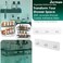 Jovware Shower Caddy Adhesive Replacement Stickers Sticker Shelf Basket Strips Suction Hooks Large Strong Hook for Bathroom Storage Corner Transparent Shelves Wall Mount 3 Hooks 11 1316