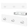 Jovware Shower Caddy Adhesive Replacement Stickers Sticker Shelf Basket Strips Suction Hooks Large Strong Hook for Bathroom Storage Corner Transparent Shelves Wall Mount 3 Hooks 11 1316