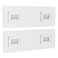 Moforoco Strong Sticky Waterproof HeavyDuty Wall Adhesives Hooks for Soap Holder and Corner Shower Caddy