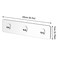 Orimade 4 Pack Strong Transparent Wall Adhesives 275 x 866 in 7x22cm Adhesive Pad Hook Strip Waterproof Rustproof for Shower Caddy Organizer Shelf Kitchen Rack Bathroom Storage