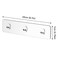 Orimade 4 Pack Strong Transparent Wall Adhesives 275 x 866 in 7x22cm Adhesive Pad Hook Strip Waterproof Rustproof for Shower Caddy Organizer Shelf Kitchen Rack Bathroom Storage
