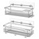 Orimade 4 Pack Strong Transparent Wall Adhesives 275 x 866 in 7x22cm Adhesive Pad Hook Strip Waterproof Rustproof for Shower Caddy Organizer Shelf Kitchen Rack Bathroom Storage