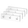 Orimade 4 Pack Strong Transparent Wall Adhesives 275 x 866 in 7x22cm Adhesive Pad Hook Strip Waterproof Rustproof for Shower Caddy Organizer Shelf Kitchen Rack Bathroom Storage