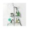 Sewulidon Stainless Steel Shower Caddy Hanging for Handheld Shower HeadsRustproof Hose Shower Organizer Adjustable Length Shower Rack with 24 HooksRazor HolderSoap Holder