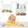 TTSAM Bath Toy Organizer Mesh Storage Organizer Baby Shower Toys Bathtub Net Bag Kids Quick Dry Bathtub Mesh Net Bathtub Toy Holder 2 X Bathroom Storage Bag 6 X Strong Suction Hooks White
