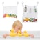 TTSAM Bath Toy Organizer Mesh Storage Organizer Baby Shower Toys Bathtub Net Bag Kids Quick Dry Bathtub Mesh Net Bathtub Toy Holder 2 X Bathroom Storage Bag 6 X Strong Suction Hooks White