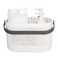UUJOLY Plastic Storage Baskets with Handles Shower Caddy Shelf Organizers Basket for Bathroom Kitchen Dorm Room Grey