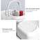 UUJOLY Portable Shower Caddy Basket Tote Plastic Storage Basket with Handles Organizer Bins for Kitchen Bathroom College Dorm White 2 Pack