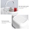 UUJOLY Portable Shower Caddy Basket Tote Plastic Storage Basket with Handles Organizer Bins for Kitchen Bathroom College Dorm White 2 Pack