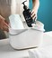UUJOLY Portable Shower Caddy Basket Tote Plastic Storage Basket with Handles Organizer Bins for Kitchen Bathroom College Dorm White 2 Pack