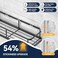 YASONIC 9Pack Shower Caddy Adhesive Replacement Transparent Shower Adhesive Strips No Drilling Hooks for Bath Storage Shelves Kitchen Racks Basket Soap Holder