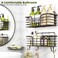 Yougai Shower Caddy Shower Organizer with Soap Holder and Hooks Rustproof Shower Shelves No Drilling Bathroom Organizers and Storage WallMounted Kitchen Home Decor Brown