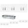 Jovware Shower Organizer Adhesive Replacement Hooks 4 Pack Transparent Strong for BathroomKitchen