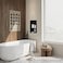 Qeke Stainless Steel Shower Niche 12 X 18 No Tile Needed Wall Niche Double Shelves Recessed Shower Shelf for Bathroom Storage Matte Black