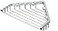 Gatco 1495 7Inch Length Shower or Tub Corner Basket Chrome