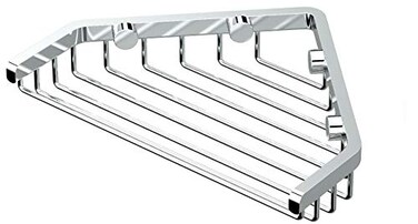 Gatco 1495 7Inch Length Shower or Tub Corner Basket Chrome