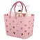 Anyoifax Portable Shower Caddy Tote Plastic Storage Basket with Handle Box Organizer Bin for Bathroom Pantry Kitchen College Dorm Garage Pink