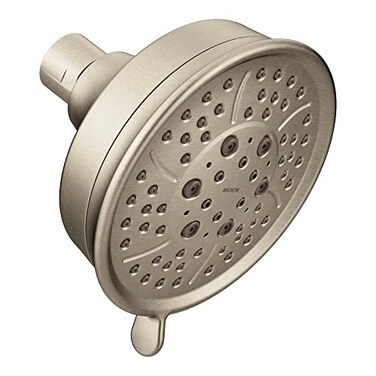 Moen Brushed Nickel Four Function 438Inch Diameter Wallmount Showerhead 3638BN