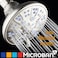 AquaDance Antimicrobial AntiClog HighPressure 6Setting Shower Head with Microban Nozzle Protection from Growth of Mold Mildew Bacteria for Stronger Shower 4 Sunset Blue