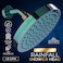 Heatsistence Rainfall Shower Head 6 High Pressure Shower Heads 18 GPM Shower Heads with AntiClog 90 Rubber Jets 360 Rotation Adjustable Shower Head Rustproof Bathroom Shower Head Polished Rainbow