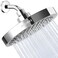 AISINYI High Pressure Rainfall Shower Head 6 Inches Luxury Modern Showerhead with Perfect Adjustable Replacement Removable Restrictor Easy Installation for Your Bathroom Shower HeadsChrome Plated