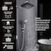 BSTHAONE Rainfall Shower Head with Handheld 14 Inch Rain Shower Head ComboHigh Pressure Fixed Showerhead and 10 Spray Settings Handheld Shower HeadsBathroom AccessoriesChrome