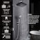 BSTHAONE Rainfall Shower Head with Handheld 14 Inch Rain Shower Head ComboHigh Pressure Fixed Showerhead and 10 Spray Settings Handheld Shower HeadsBathroom AccessoriesChrome